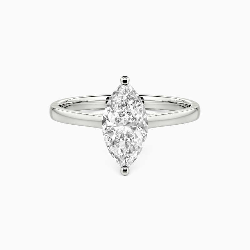 "Mein ganzes Sein" 0,5ct Marquisen-Schliff Solitärring