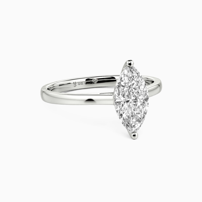 "Mein ganzes Sein" 0,5ct Marquisen-Schliff Solitärring