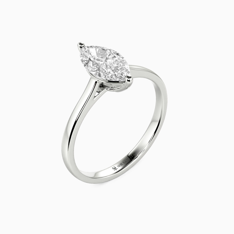 "Mein ganzes Sein" 0,5ct Marquisen-Schliff Solitärring