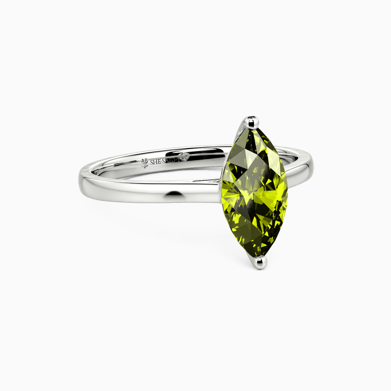 "Give You My All" Marquise Cut Solitaire Engagement Ring