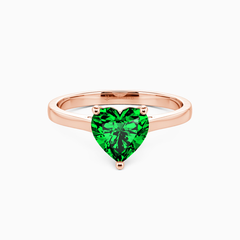 "Give You My All" Heart Cut Solitaire Engagement Ring