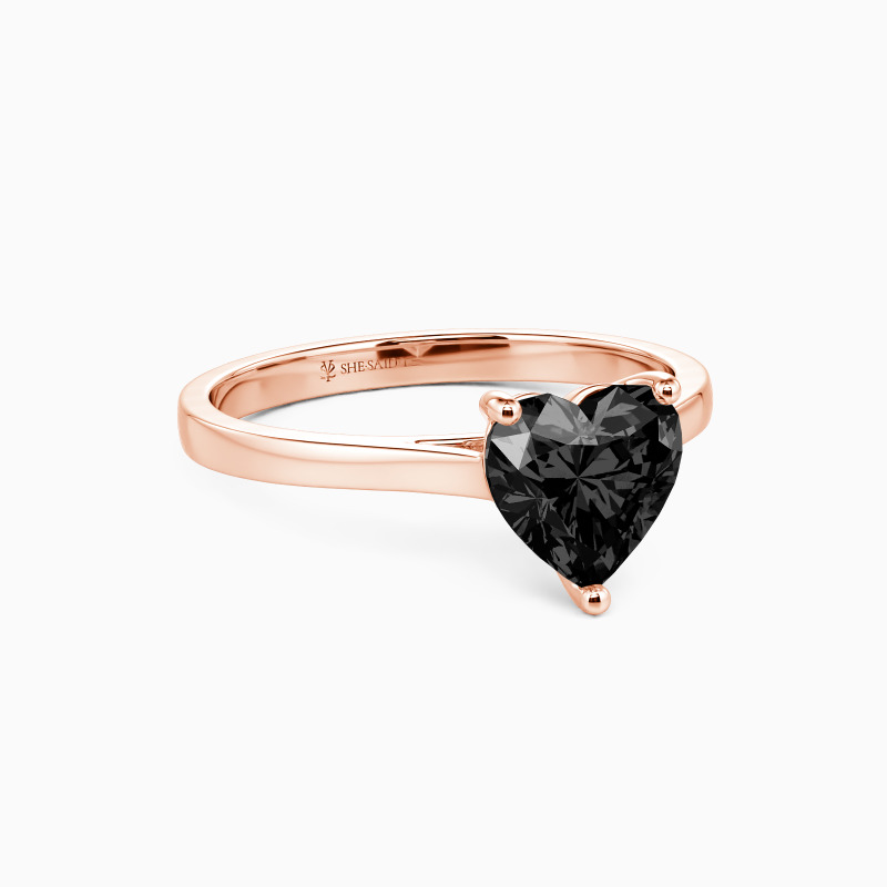 "Give You My All" 1ct Heart Cut Solitaire Engagement Ring