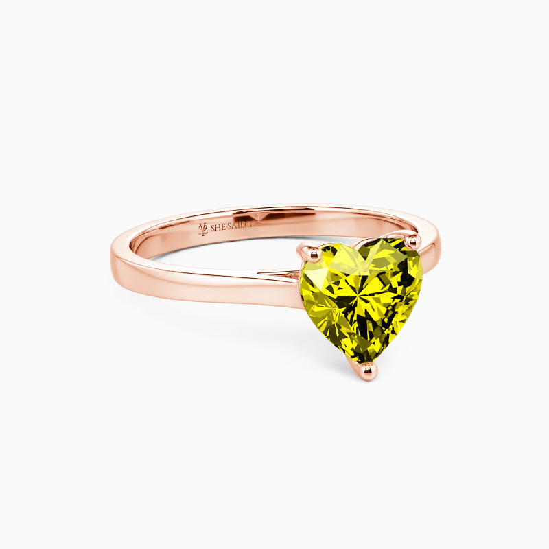 "Give You My All" 1ct Heart Cut Solitaire Engagement Ring