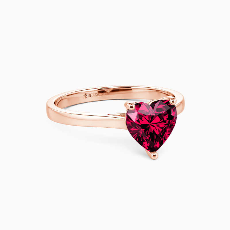 "Give You My All" 1ct Heart Cut Solitaire Engagement Ring