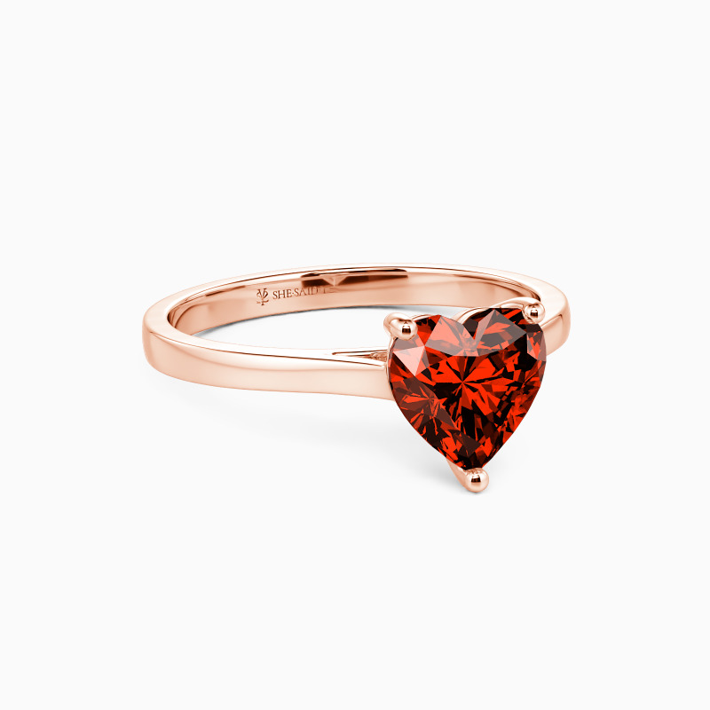 "Give You My All" 1ct Heart Cut Solitaire Engagement Ring