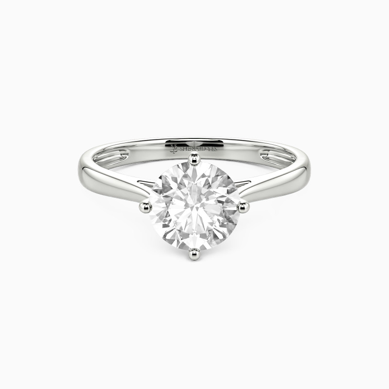 "I Promise To Be With You Forever" 1.2ct Round Cut Solitaire Engagement Ring