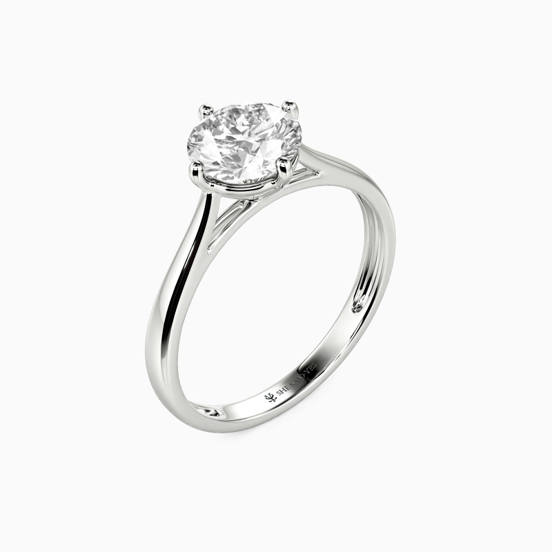 "I Promise To Be With You Forever" 1.2ct Round Cut Solitaire Engagement Ring