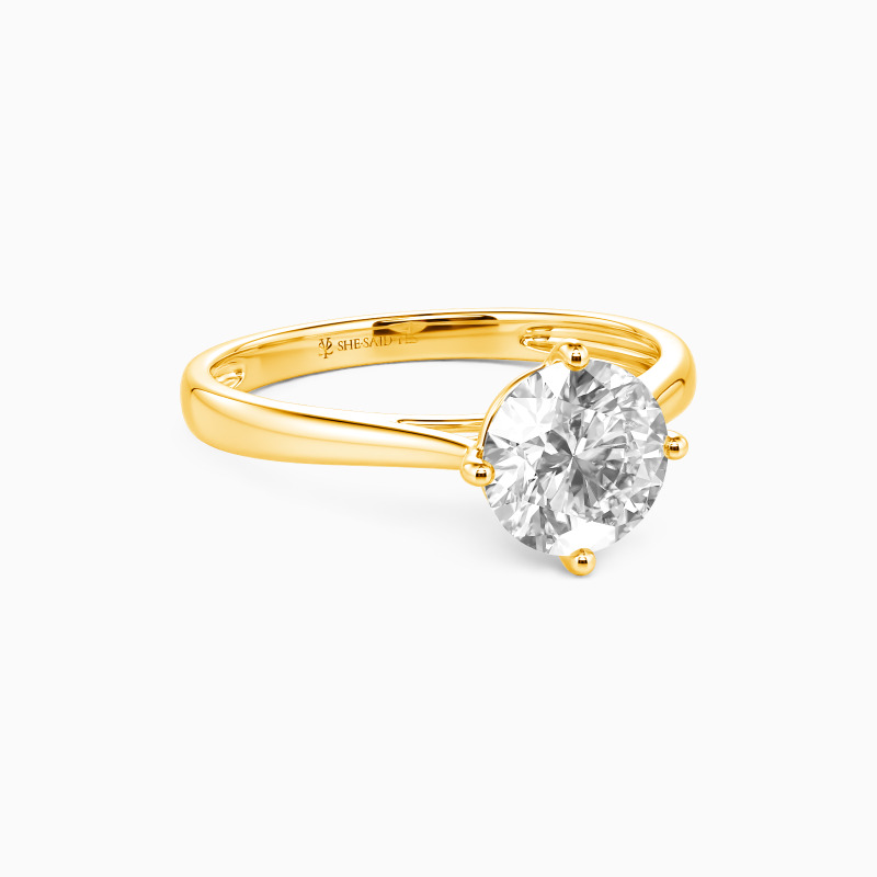 "I Promise To Be With You Forever" 2ct Round Cut Solitaire Engagement Ring