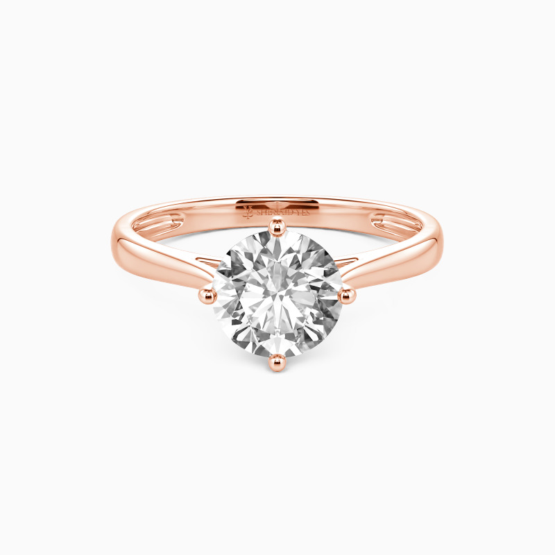 "I Promise To Be With You Forever" Round Cut Solitaire Engagement Ring