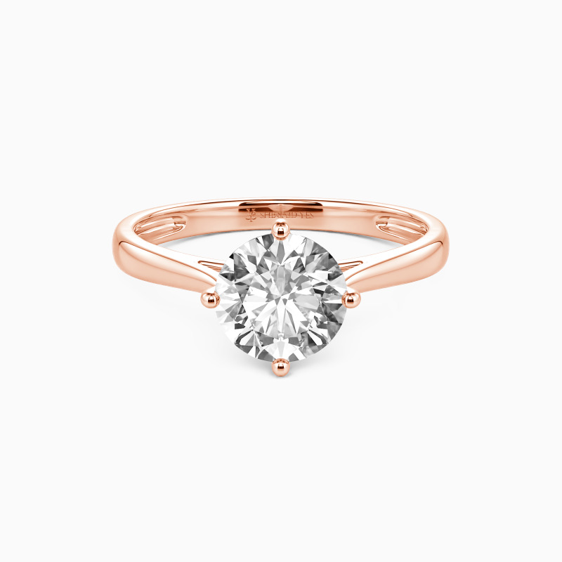 「心のやすらぎ」 1.0ct ラウンドブリリアントカット ソリテール 婚約指輪(エンゲージリング)(K10〜K18/Pt950)