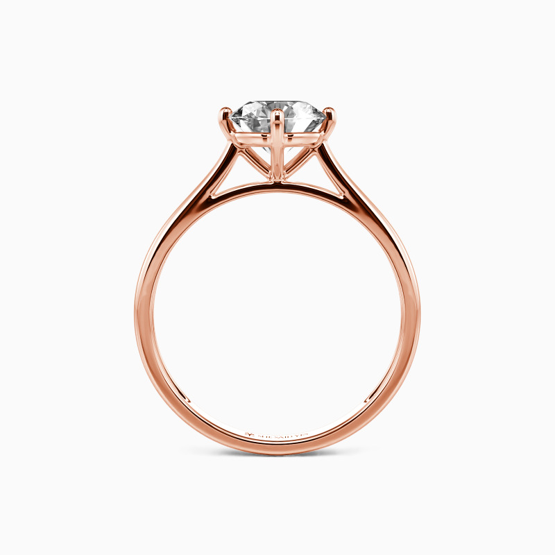 "I Promise To Be With You Forever" Round Cut Solitaire Engagement Ring