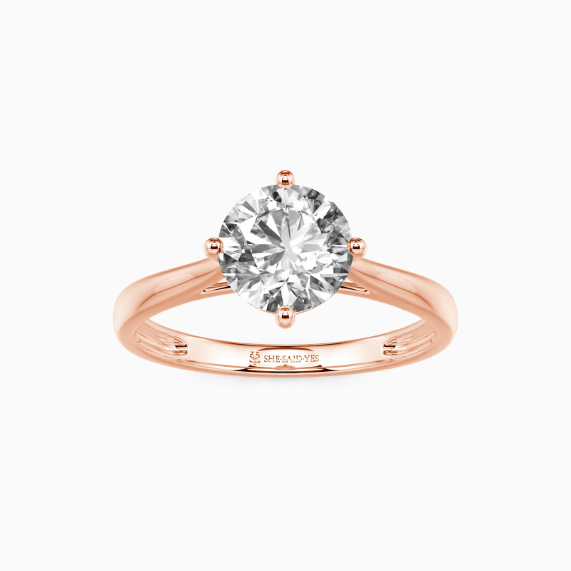 "I Promise To Be With You Forever" 1ct Round Cut Solitaire Engagement Ring
