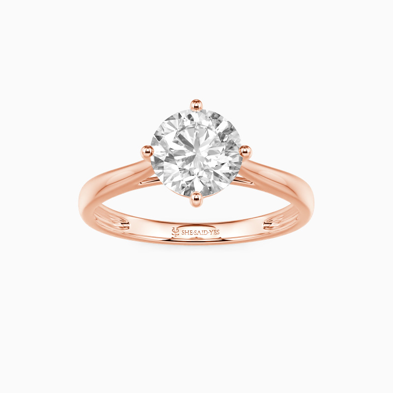 "I Promise To Be With You Forever" 1ct Round Cut Solitaire Engagement Ring