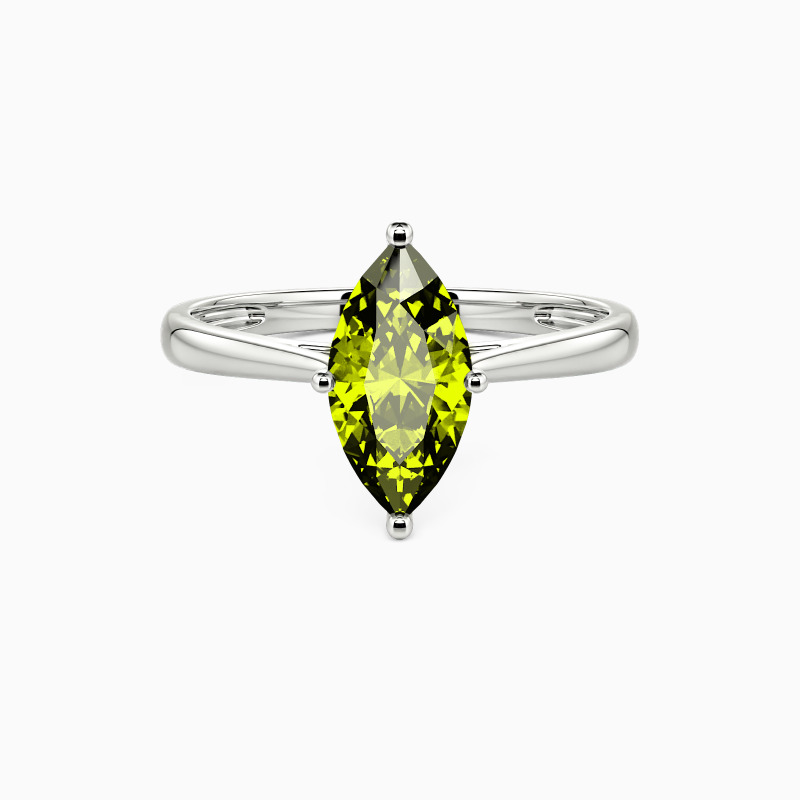 " I Promise to Be with You Forever" 1ct Marquise Cut Solitaire Engagement Ring
