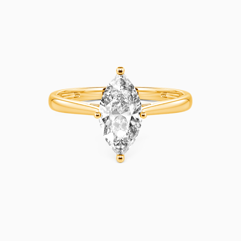 " I Promise To Be With You Forever" 1ct Marquise Cut Solitaire Engagement Ring