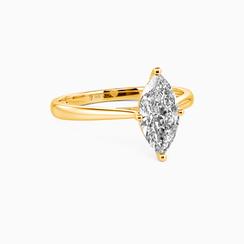 " I Promise To Be With You Forever" 1ct Marquise Cut Solitaire Engagement Ring