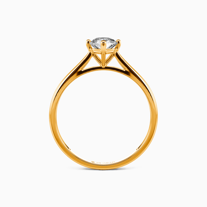 " I Promise To Be With You Forever" Marquise Cut Solitaire Engagement Ring