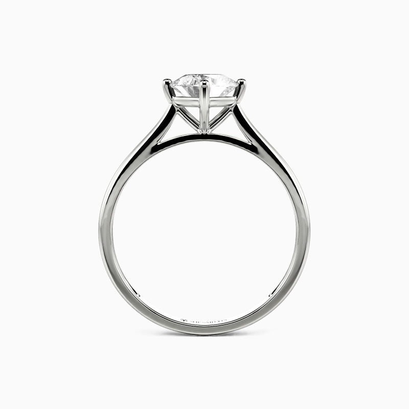 "Ewiges Gelöbnis" 0,5ct Kissenschliff Solitärring