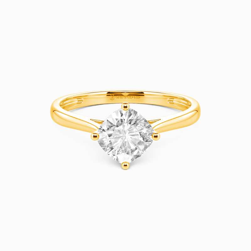 “I Promise To Be With You Forever" 2.5ct Cushion Cut Solitaire Engagement Ring
