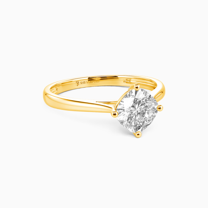“I Promise To Be With You Forever" 2.5ct Cushion Cut Solitaire Engagement Ring