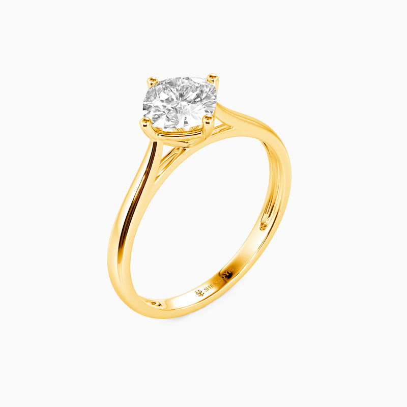 “I Promise To Be With You Forever" 2.5ct Cushion Cut Solitaire Engagement Ring