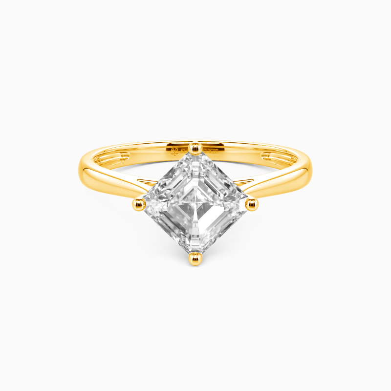 "Ewiges Gelöbnis" 0,8ct Asscher-Schliff Solitärring