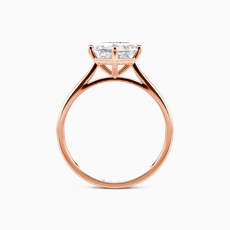 ”I Promise To Be With You Forever" 2.5ct Asscher Cut Solitaire Engagement Ring