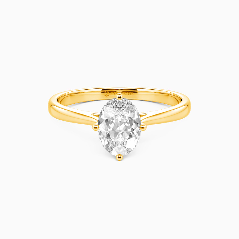 "I Promise To Be With You Forever" 0.5ct Oval Cut Solitaire Engagement Ring