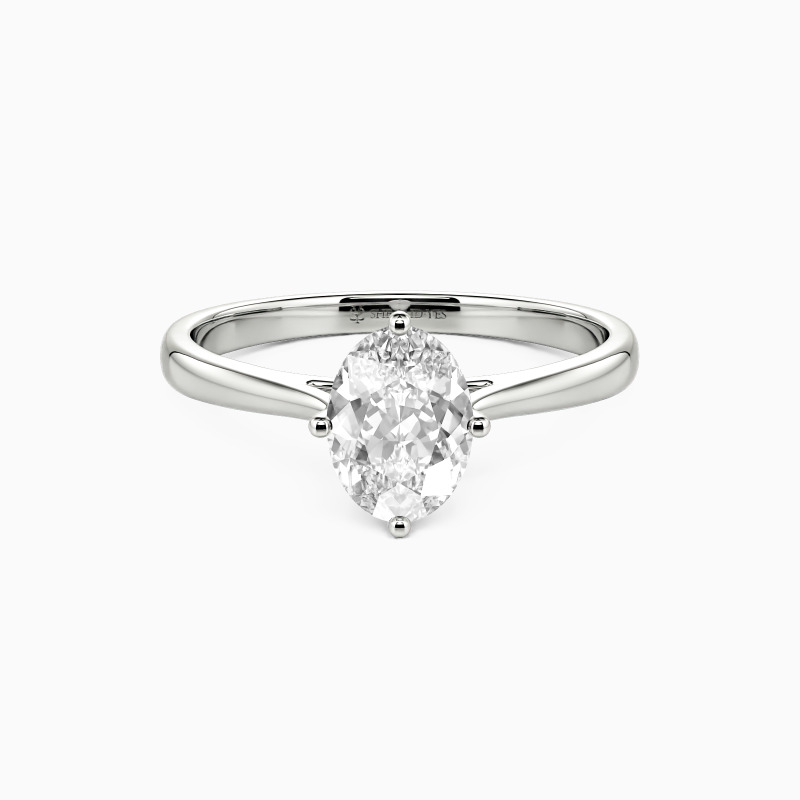"I Promise To Be With You Forever" 0.5ct Oval Cut Solitaire Engagement Ring