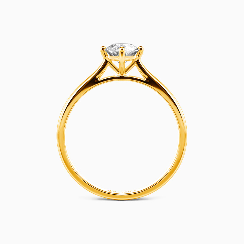 "I Promise To Be With You Forever" 0.5ct Oval Cut Solitaire Engagement Ring