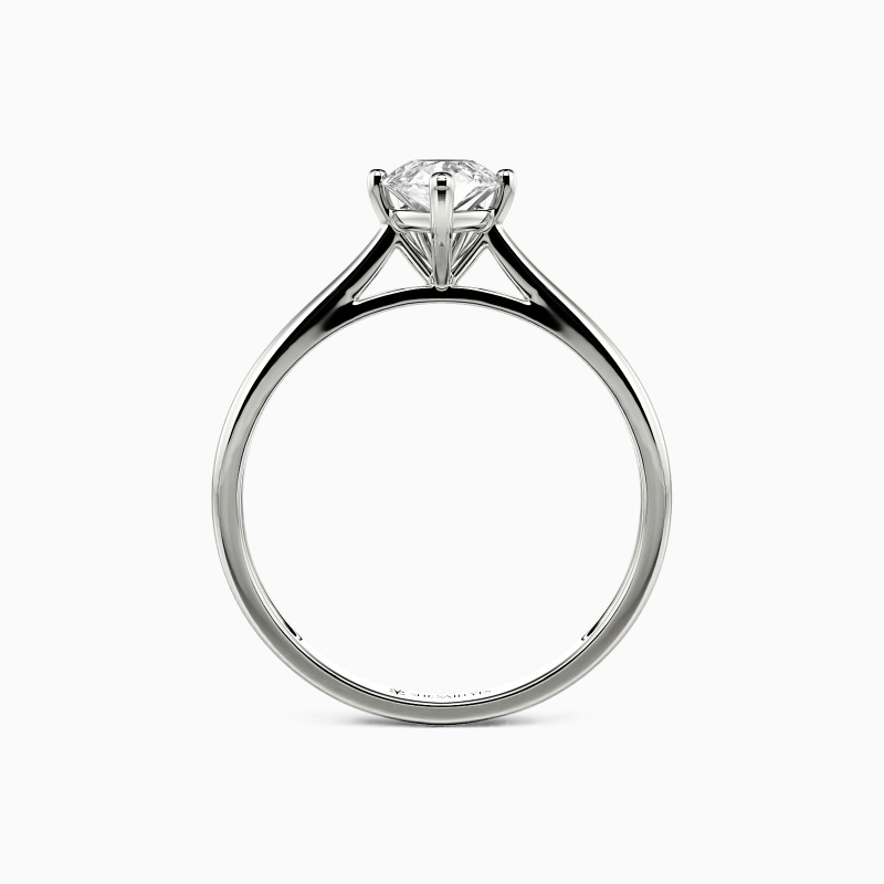 "I Promise To Be With You Forever" 0.5ct Pear Cut Solitaire Engagement Ring