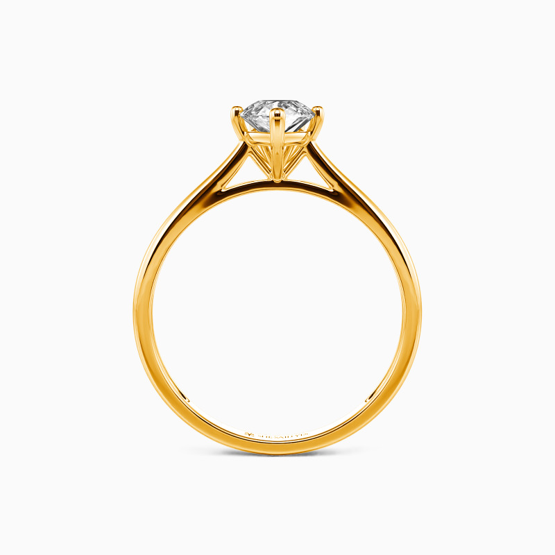 "I Promise To Be With You Forever" 1ct Pear Cut Solitaire Engagement Ring