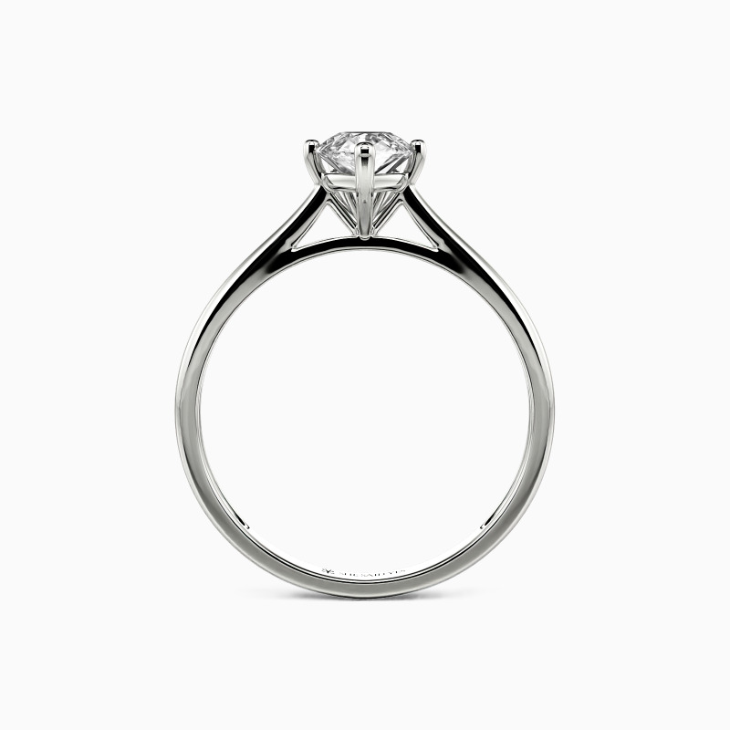 "I Promise To Be With You Forever" 1ct Pear Cut Solitaire Engagement Ring
