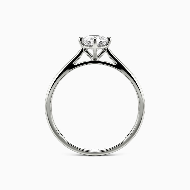" I Promise To Be With You Forever" 0.8ct Elongated Cushion Solitaire Engagement Ring