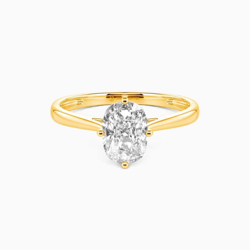 " I Promise To Be With You Forever" 2ct Elongated Cushion Solitaire Engagement Ring