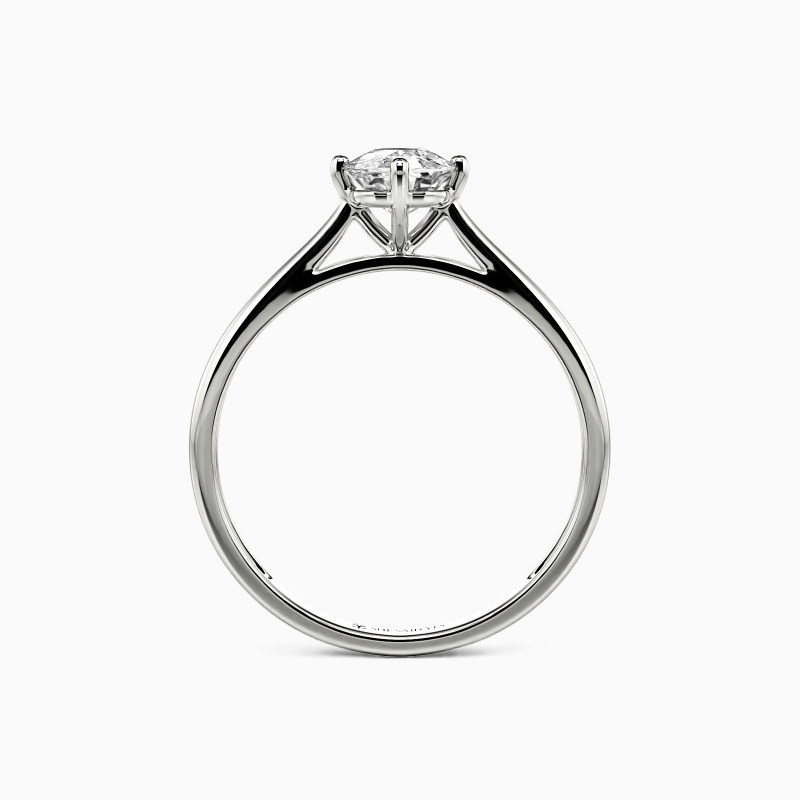 " I Promise To Be With You Forever" Fat Oblong Solitaire Engagement Ring