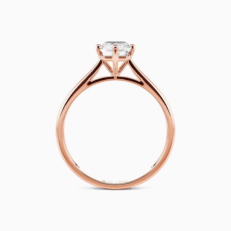 "Ich verspreche, für immer bei dir zu sein" 3ct Emeraldschliff Solitär Verlobungsring