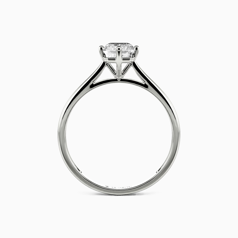 " I Promise To Be With You Forever" 1ct Emerald Cut Solitaire Engagement Ring