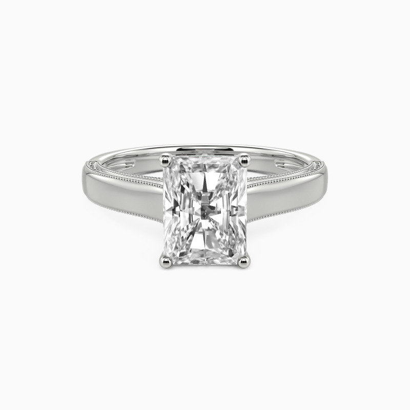 "Promise For Life" Radiant Cut Solitaire Engagement Ring