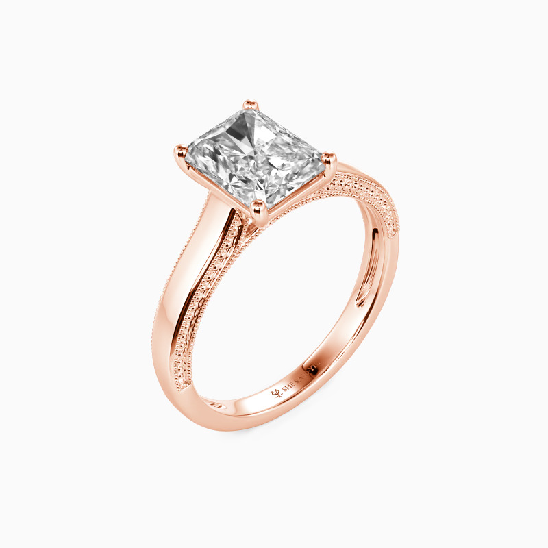 "Promise For Life" Radiant Cut Solitaire Engagement Ring