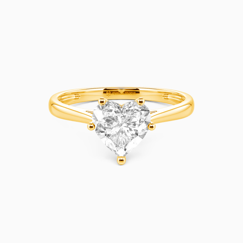 "I Promise To Be With You Forever" 1.2ct Heart Cut Solitaire Engagement Ring