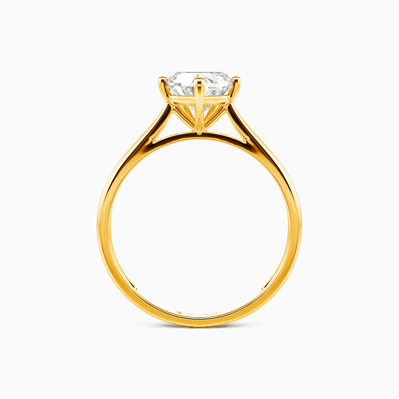 "Ich verspreche, für immer bei dir zu sein" 1,5ct Herzschliff Solitär Verlobungsring