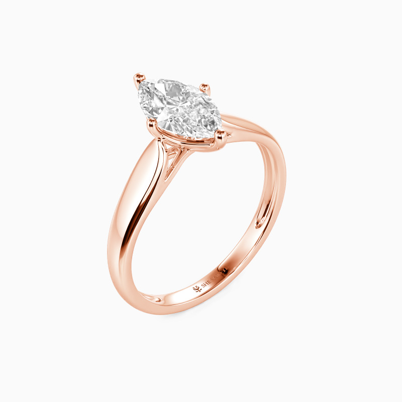"Always Love You" 0.5ct Marquise Cut Solitaire Engagement Ring