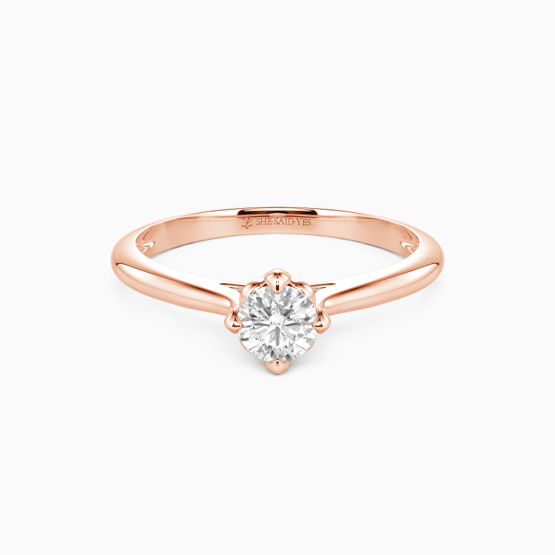 "Forever Iris" Verlobungsring 0,8 ct Rundschliff Solitär