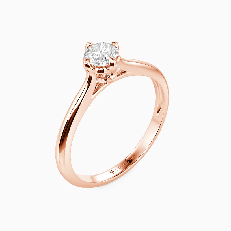 "Forever Iris" Verlobungsring 0,8 ct Rundschliff Solitär