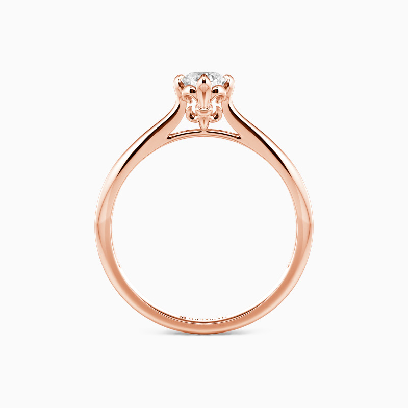 "Forever Iris" Verlobungsring 0,8 ct Rundschliff Solitär
