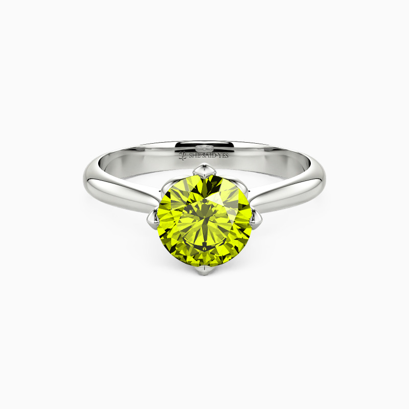 "Forever Iris" 1ct Round Cut Solitaire Engagement Ring