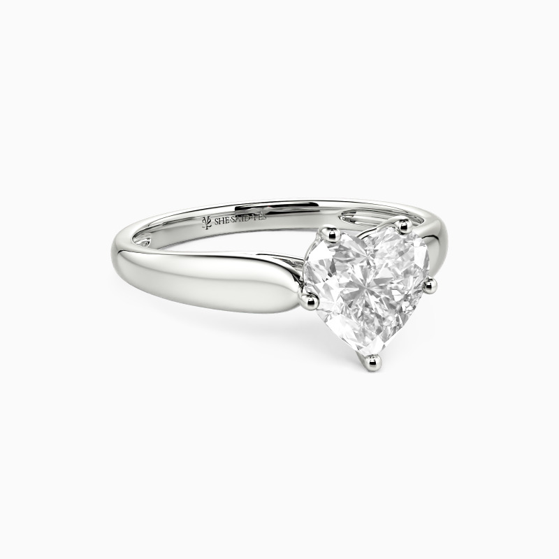 "Always Love You" 0.5ct Heart Cut Solitaire Engagement Ring