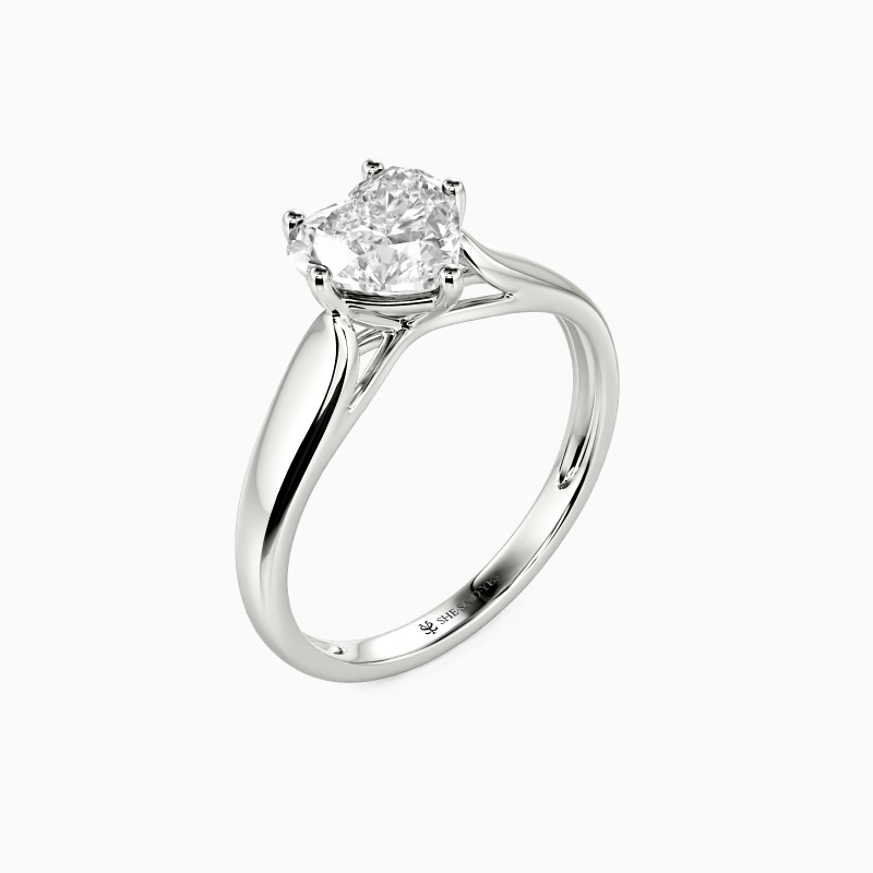 "Always Love You" 0.5ct Heart Cut Solitaire Engagement Ring