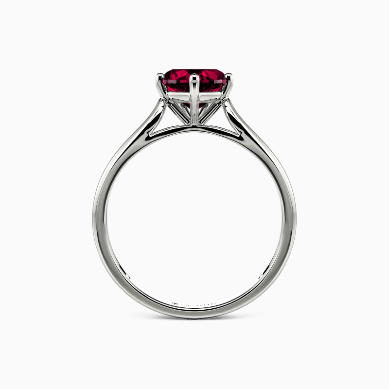 "Always Love You" Heart Cut Solitaire Engagement Ring